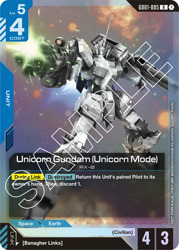 Unicorn Gundam (Unicorn Mode) GD01-005
