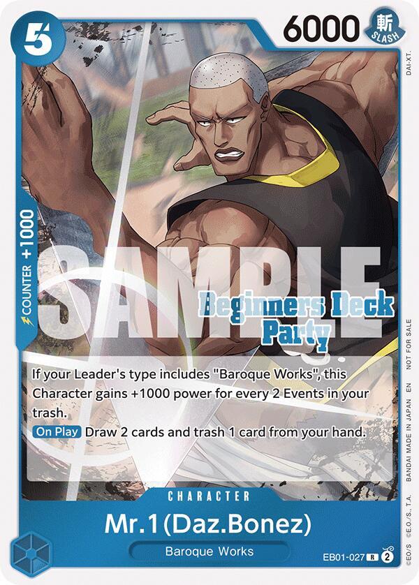 Mr. 1 (Daz.Bonez) (Beginners Deck Party [ST-23] - [ST-28] Participation Pack) EB01-027