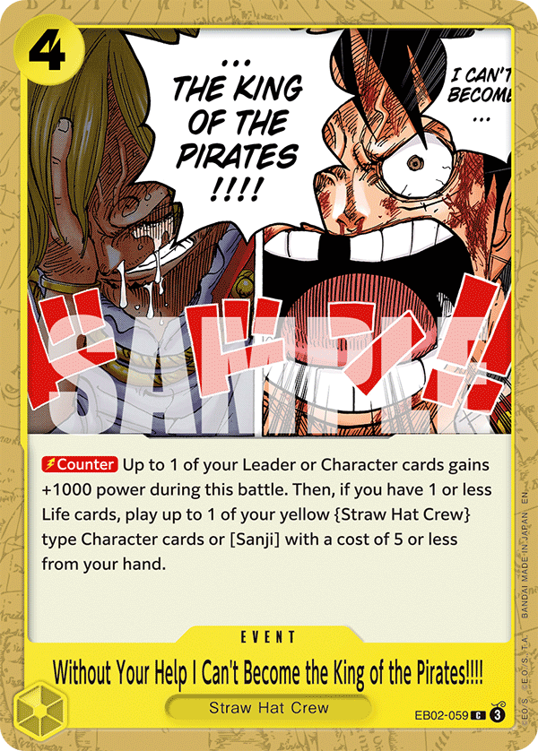 Without Your Help I Can't Become the King of the Pirates!!!! EB02-059
