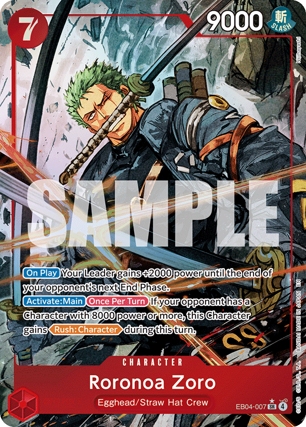 Roronoa Zoro (EB04-007) (Alternate Art) EB04-007
