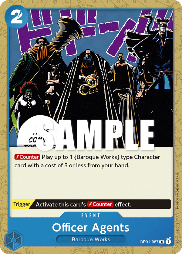 Officer Agents OP01-087