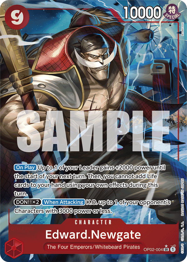 Edward.Newgate (OP02-004) (Alternate Art) OP02-004