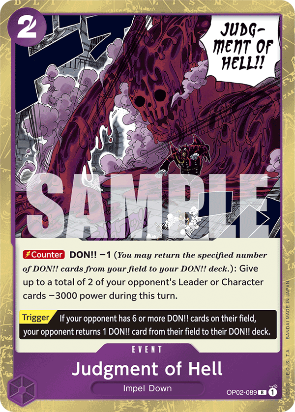Judgment of Hell (Jolly Roger Foil) OP02-089