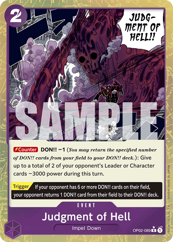 Judgment of Hell (Textured Foil) OP02-089