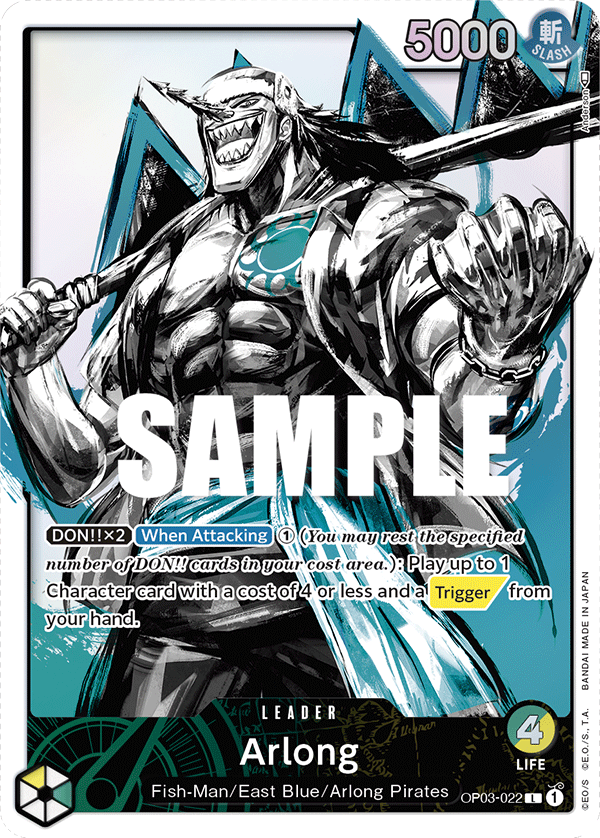 Arlong (Alternate Art) OP03-022