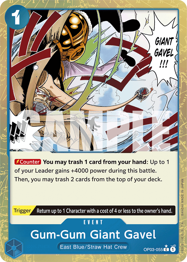 Gum-Gum Giant Gavel (Textured Foil) OP03-055