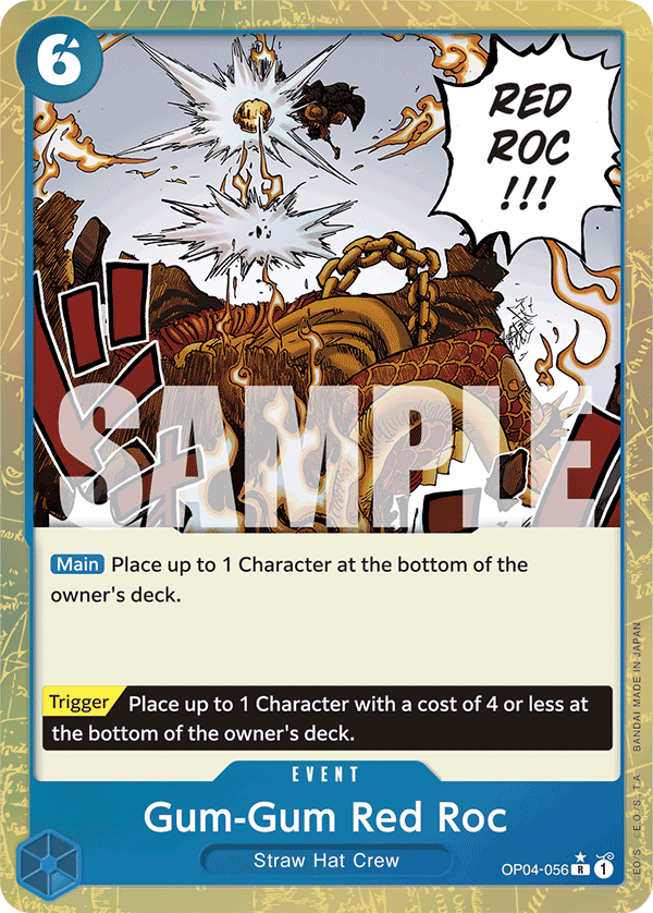 Gum-Gum Red Roc (Textured Foil) OP04-056
