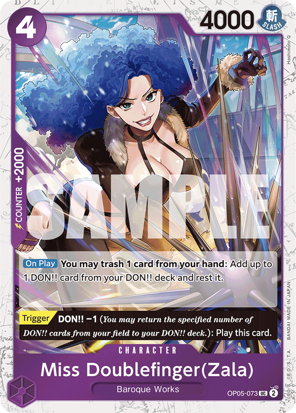 Miss Doublefinger(Zala) (Jolly Roger Foil) OP05-073