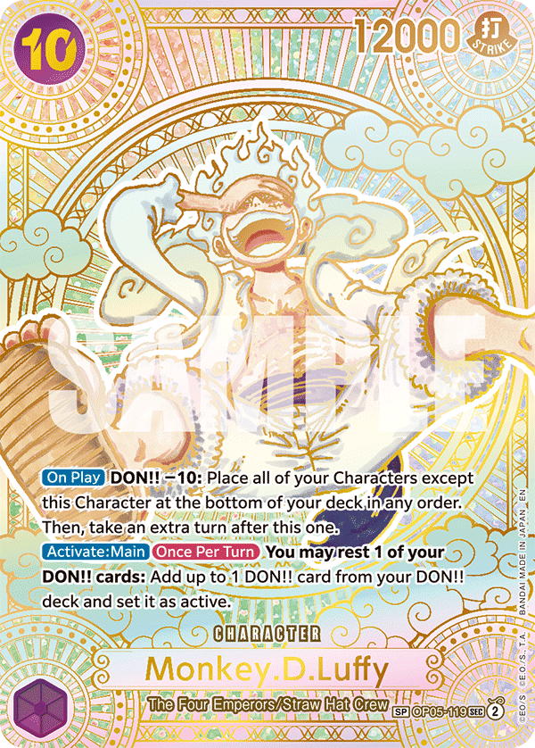 Monkey.D.Luffy (119) (SP) (Gold) OP05-119