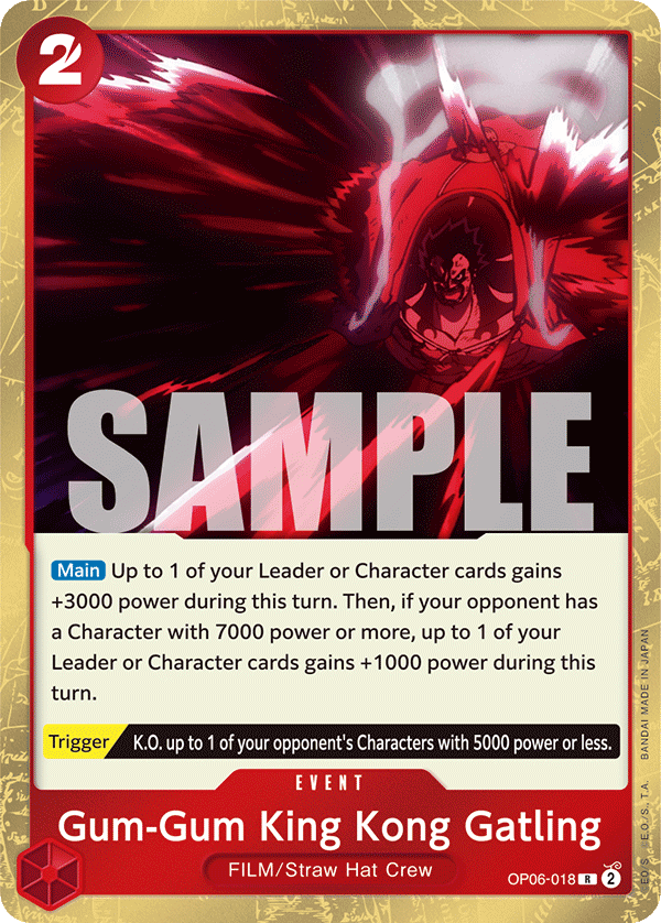 Gum-Gum King Kong Gatling OP06-018