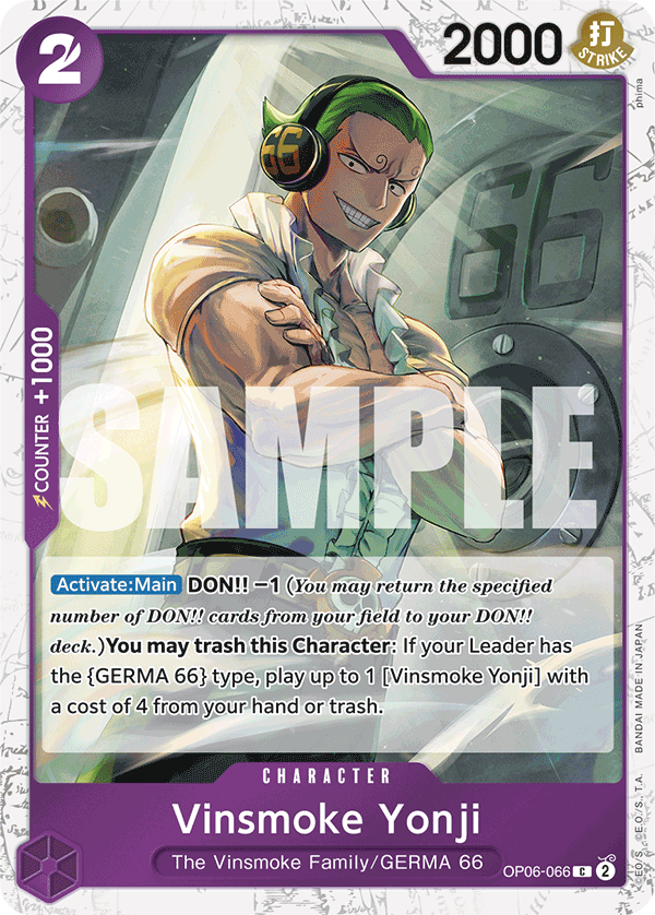 Vinsmoke Yonji (OP06-066) (Jolly Roger Foil) OP06-066