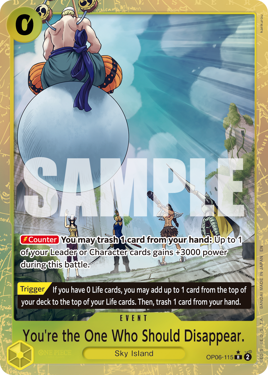 You're the One Who Should Disappear (Alternate Art) OP06-115