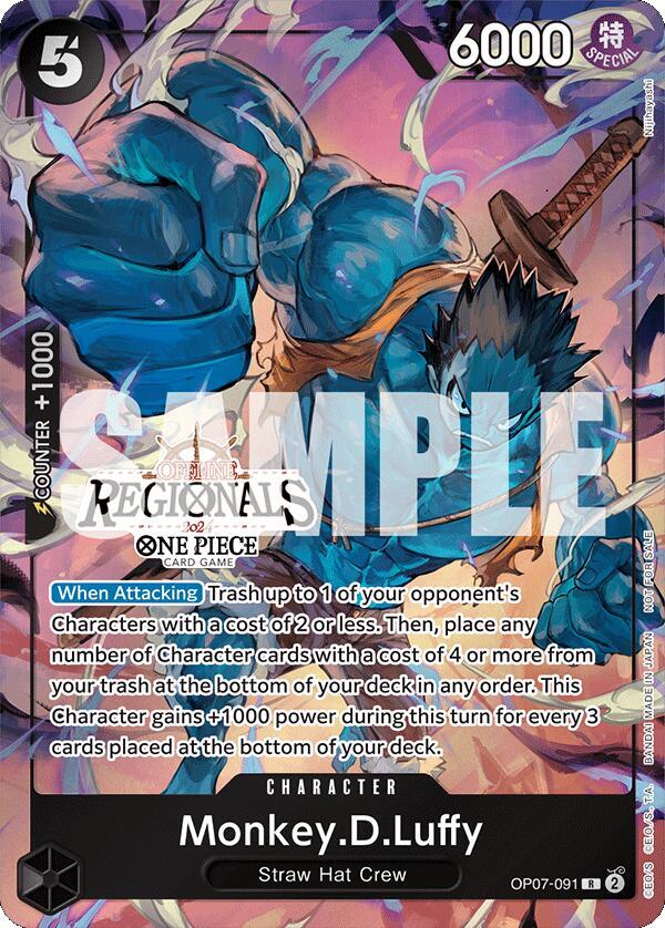 Monkey.D.Luffy (091) (Offline Regional 2024 Vol. 3) OP07-091