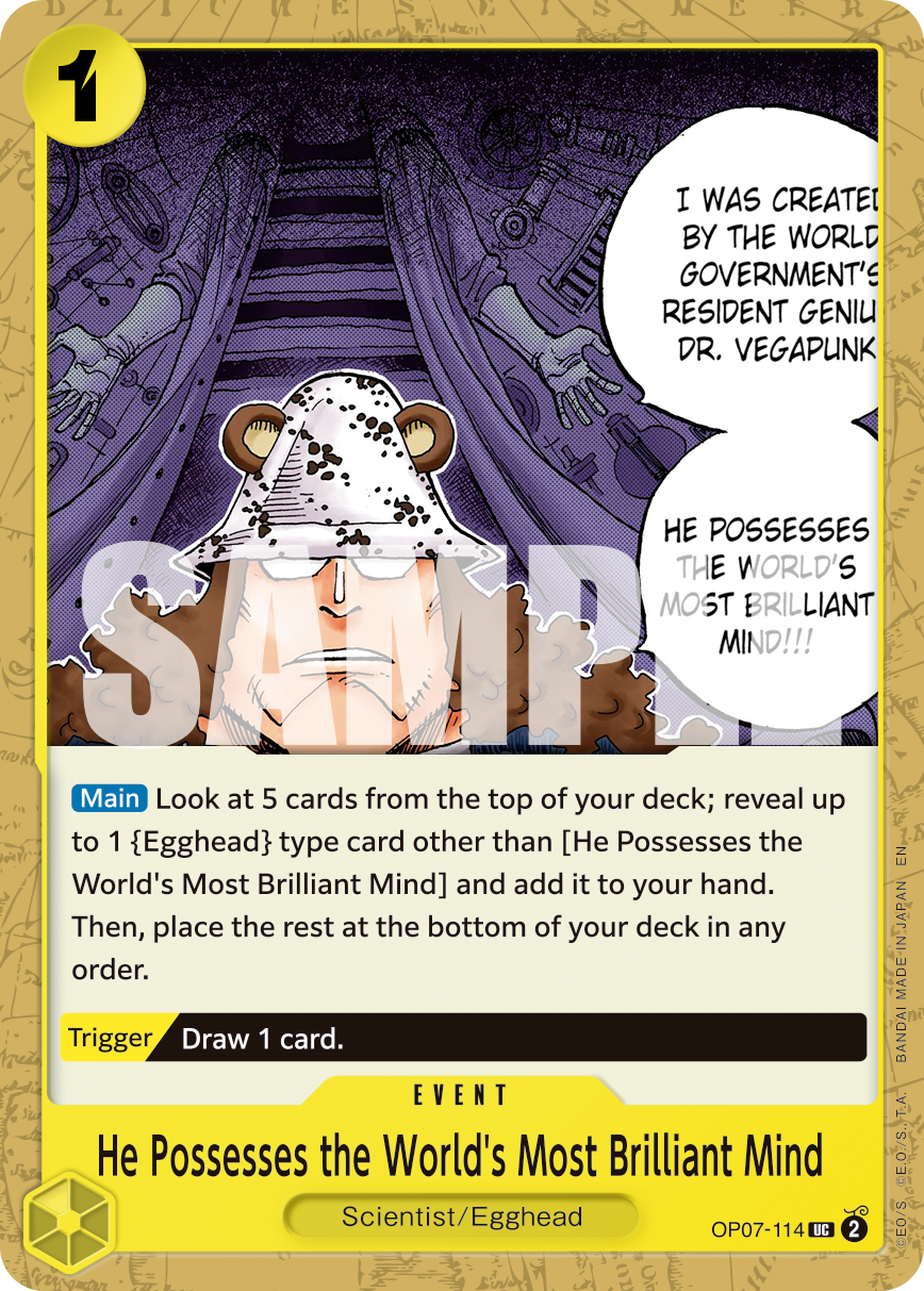 He Possesses the World's Most Brilliant Mind (Reprint) OP07-114