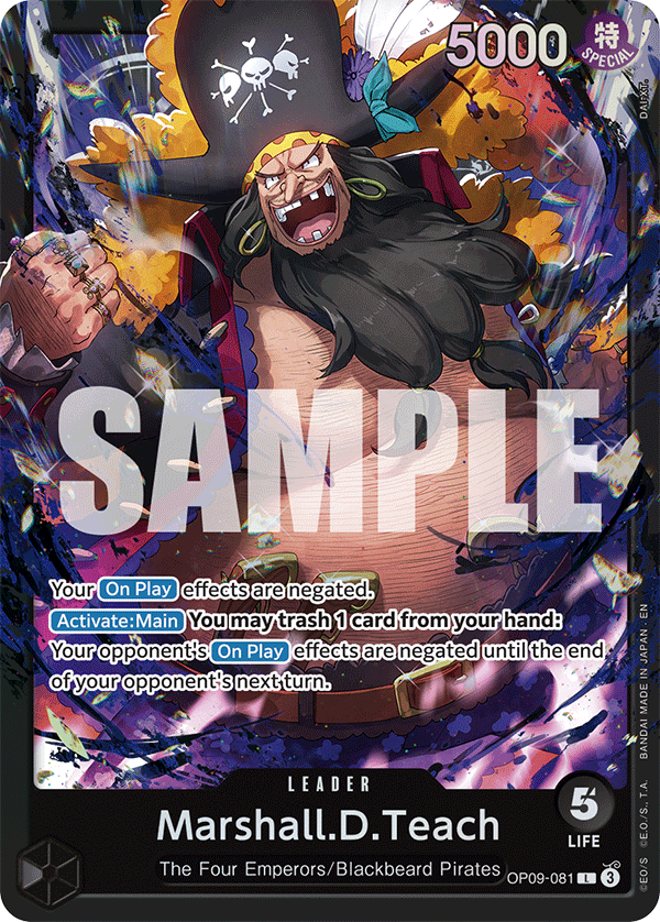 Starter Deck 27: BLACK Marshall.D.Teach preview