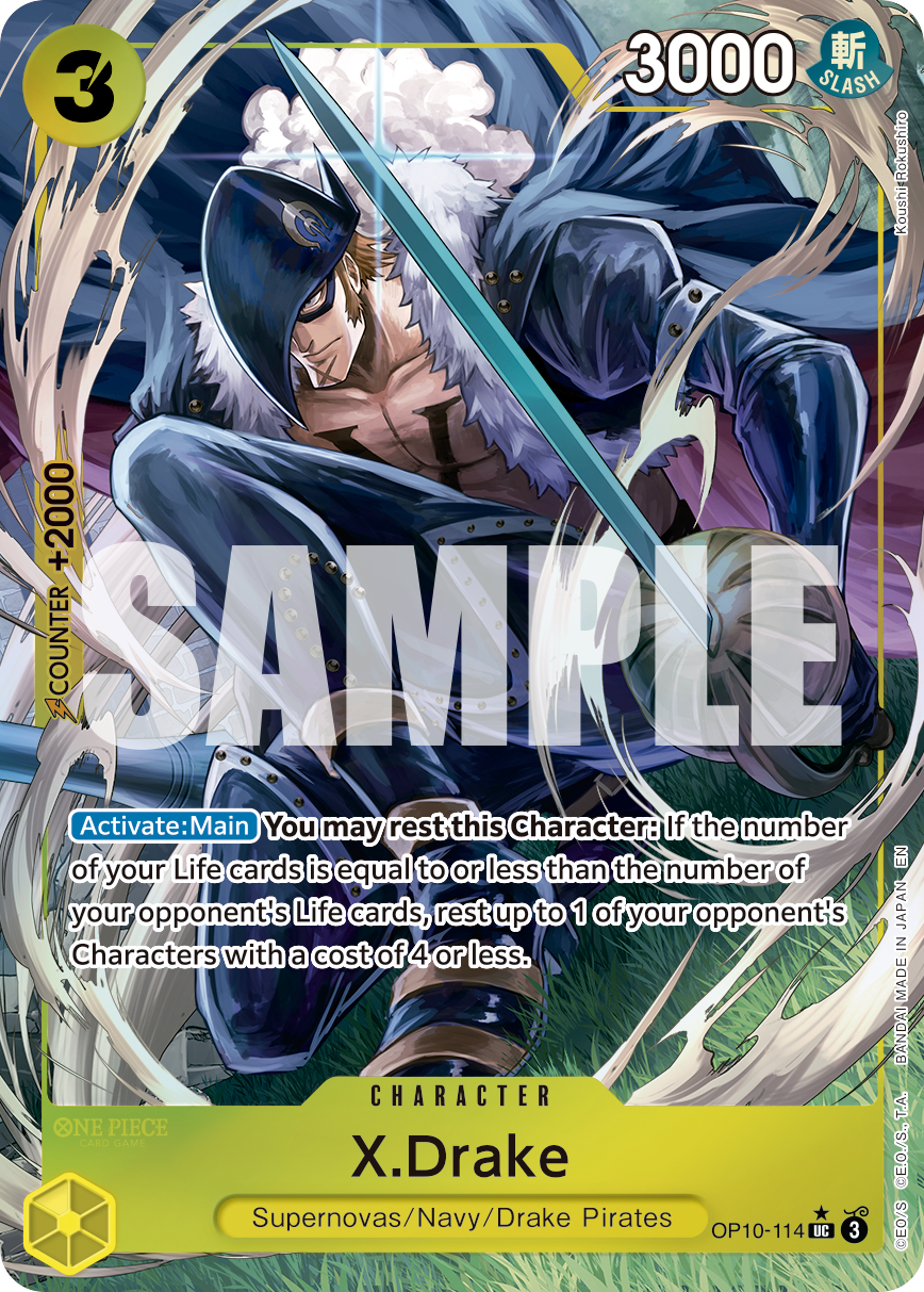 X.Drake (Alternate Art) OP10-114
