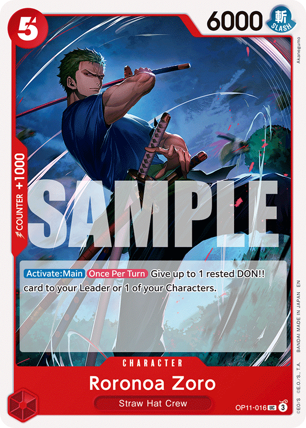 Roronoa Zoro OP11-016