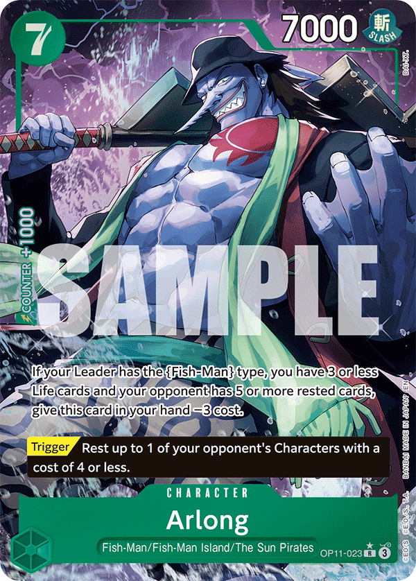 Arlong (Alternate Art) OP11-023