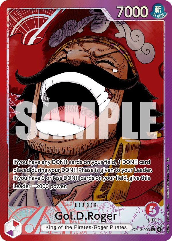 Gol.D.Roger (003) (Alternate Art) OP13-003