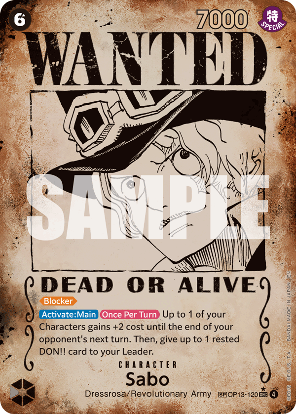 Sabo (120) (Wanted Poster) OP13-120
