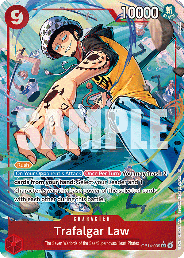 Trafalgar Law - OP14-009 (Alternate Art) OP14-009
