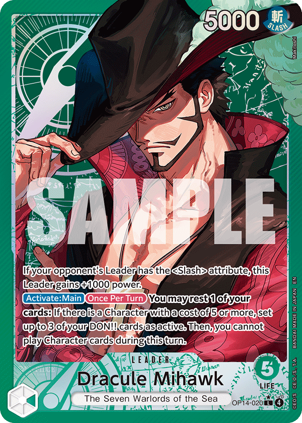 Dracule Mihawk - OP14-020 (Alternate Art) OP14-020