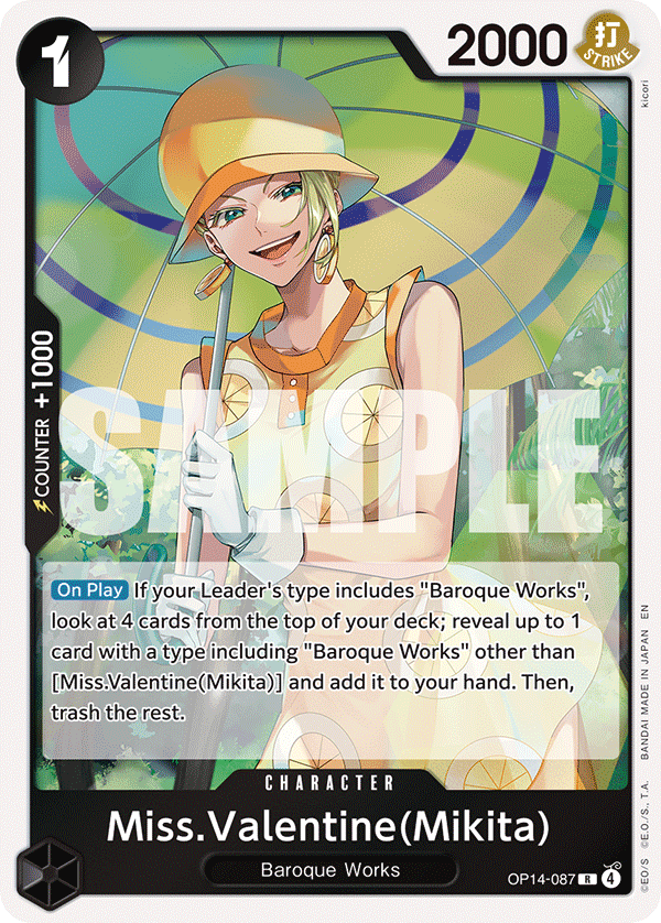 Miss.Valentine(Mikita) (Dash Pack) OP14-087
