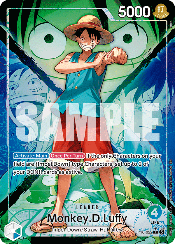 Monkey.D.Luffy (022) (Alternate Art) OP16-022