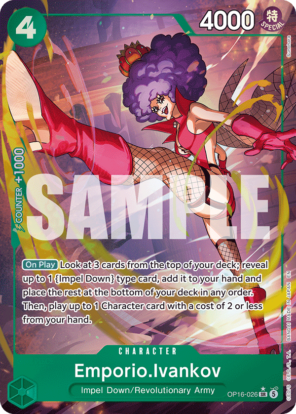 Emporio.Ivankov (026) (Alternate Art) OP16-026