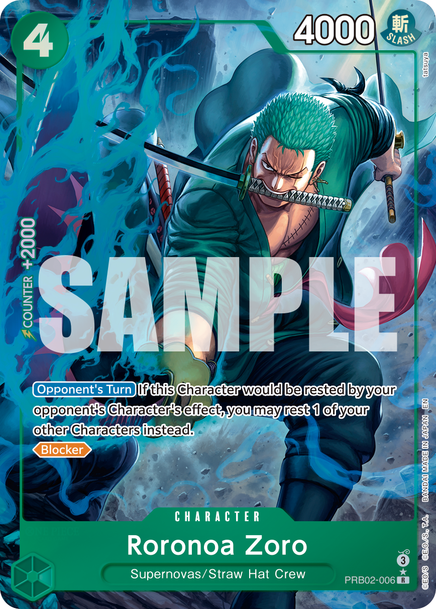Roronoa Zoro - PRB02-006 (Alternate Art) PRB02-006