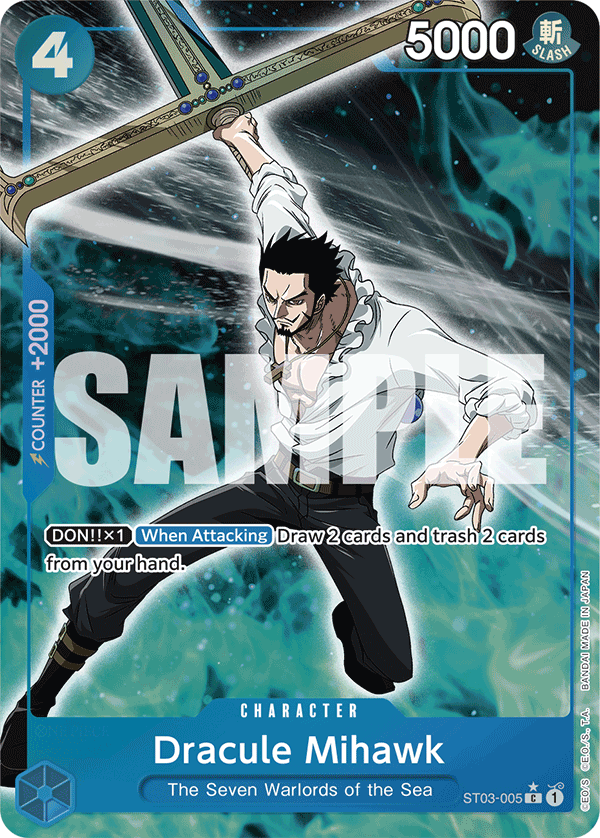 Dracule Mihawk (ST03-005) (Full Art) ST03-005