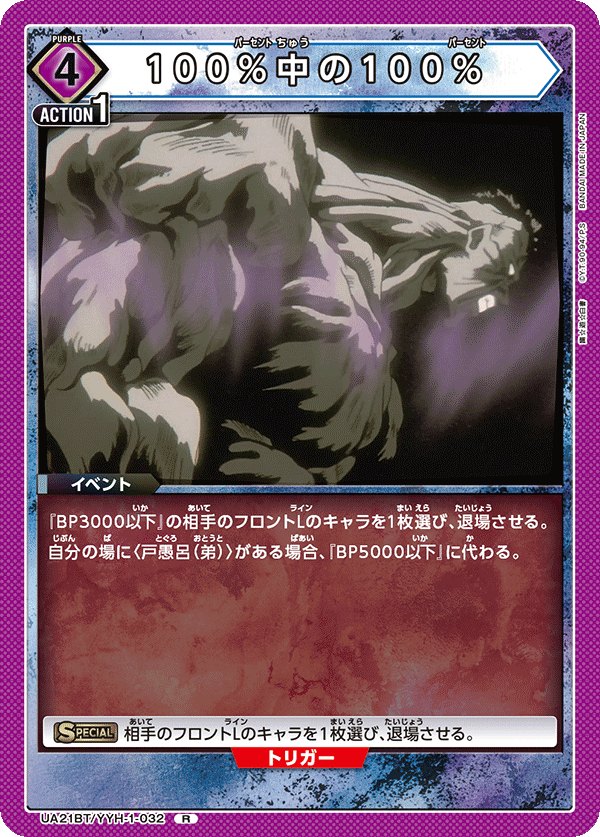 100 Percent of 100 Percent UA21BT/YYH-1-032