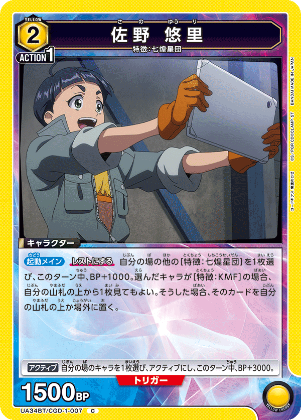 佐野 悠里 UA34BT/CGD-1-007