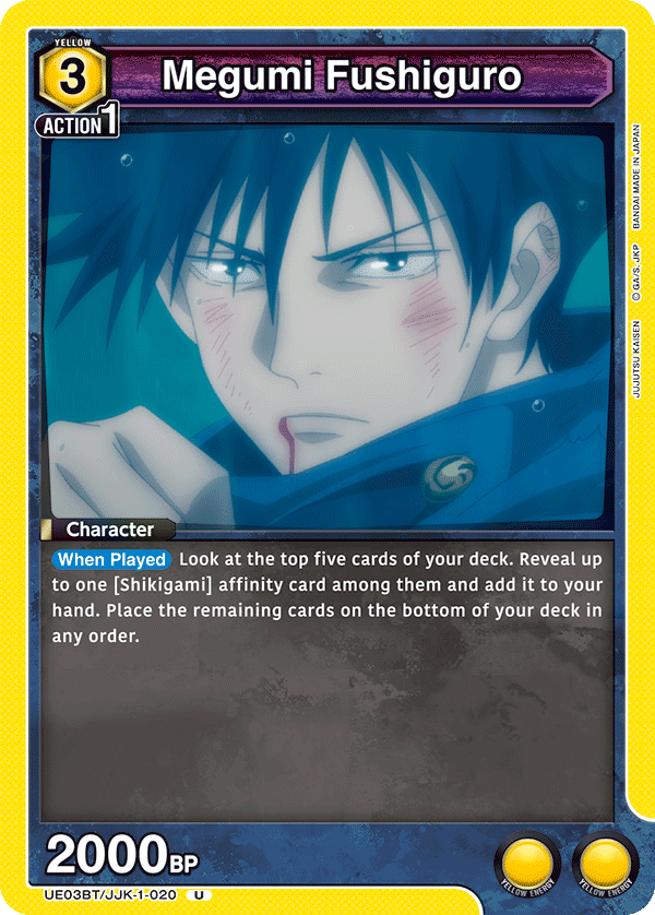 Megumi Fushiguro UE03BT/JJK-1-020