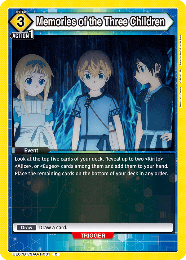 Memories of the Three Children UE07BT/SAO-1-031