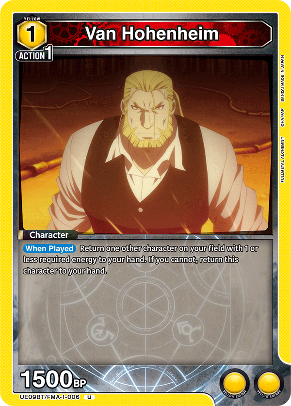 Van Hohenheim UE09BT/FMA-1-006