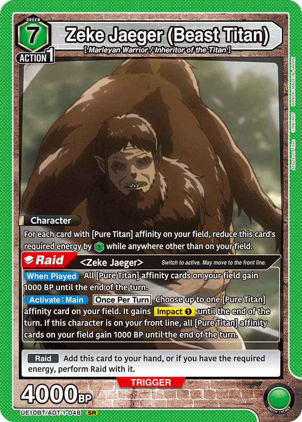 Zeke Jaeger (Beast Titan) UE10BT/AOT-1-048