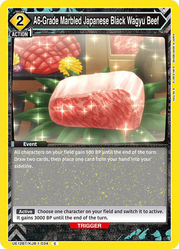 A6-Grade Marbled Japanese Black Wagyu Beef UE12BT/KJ8-1-034