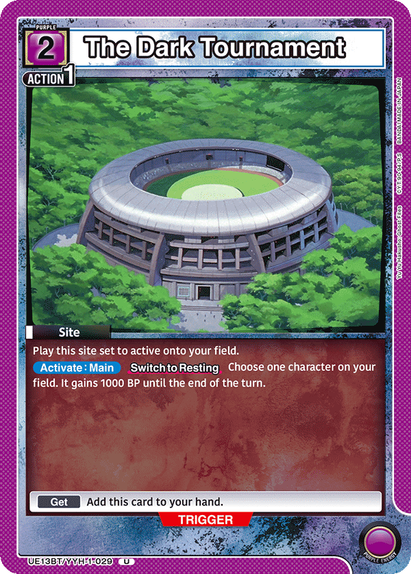 The Dark Tournament UE13BT/YYH-1-029