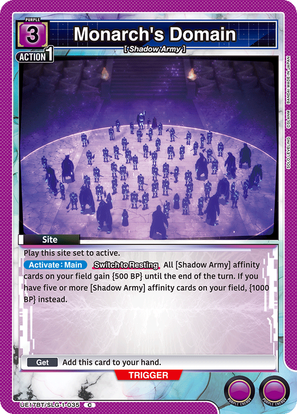 Monarch's Domain UE17BT/SLG-1-035