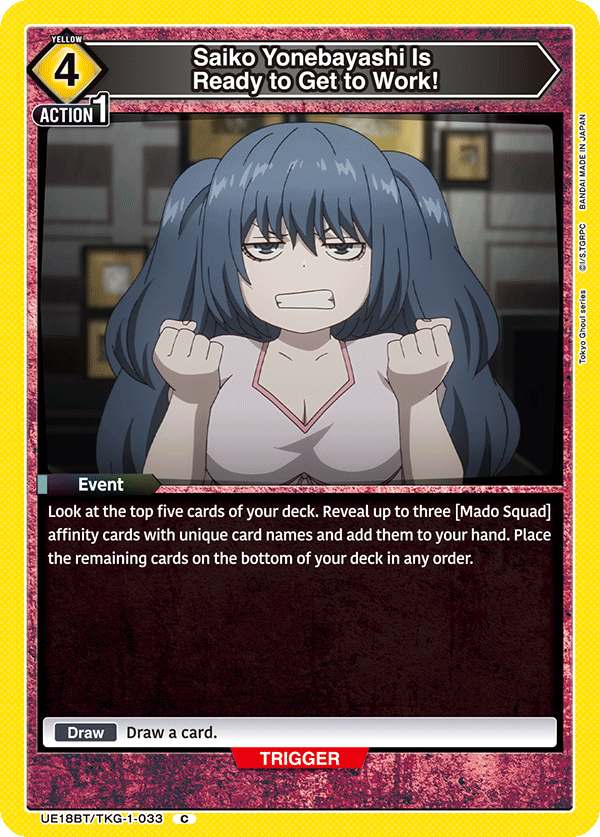 Saiko Yonebayashi Is Ready to Get to Work! UE18BT/TKG-1-033
