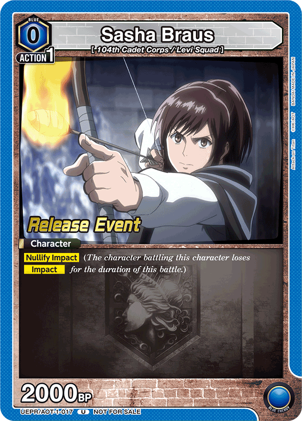 Sasha Braus UEPR/AOT-1-017