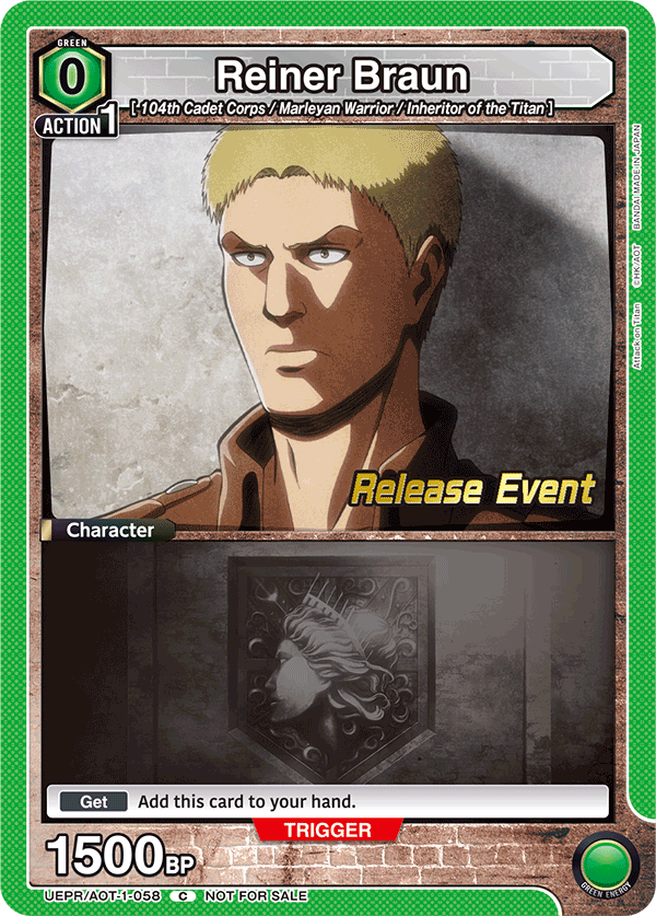 Reiner Braun UEPR/AOT-1-058