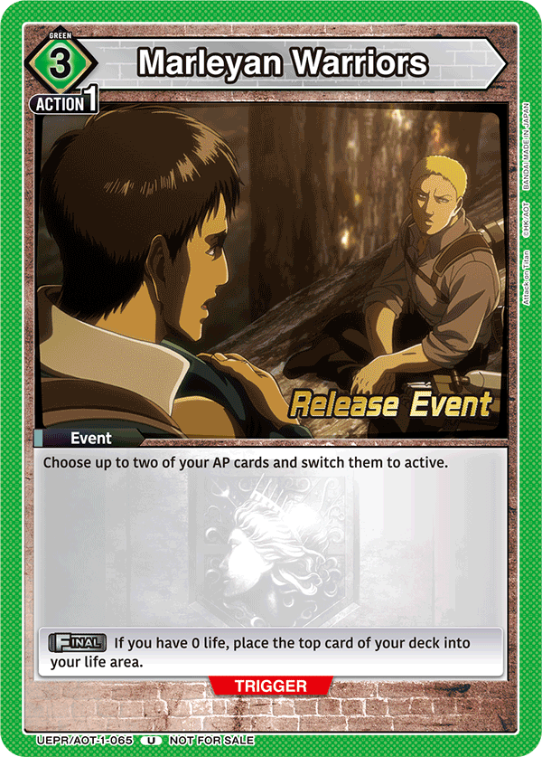 Marleyan Warriors UEPR/AOT-1-065