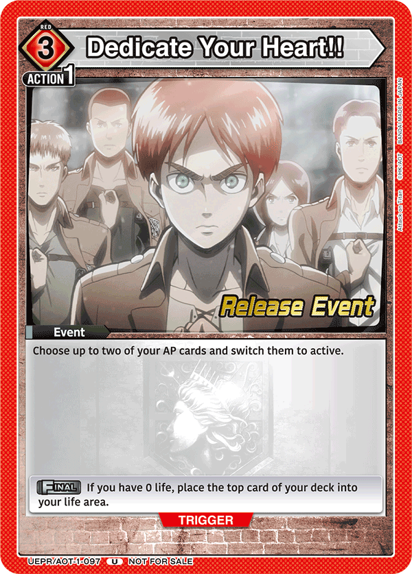 Dedicate Your Heart!! UEPR/AOT-1-097