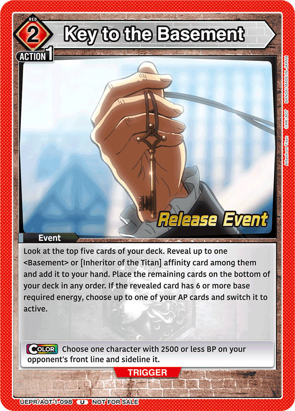 Key to the Basement UEPR/AOT-1-098