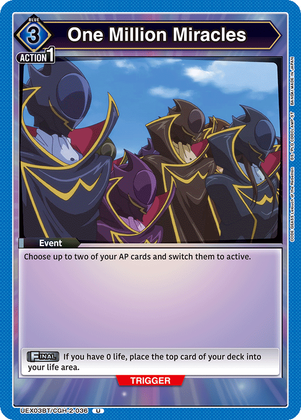 One Million Miracles UEX03BT/CGH-2-036