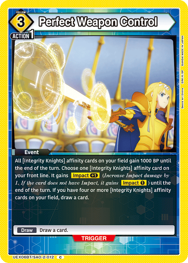 Perfect Weapon Control UEX06BT/SAO-2-012