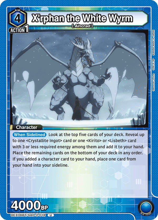X'rphan the White Wyrm UEX06BT/SAO-2-018