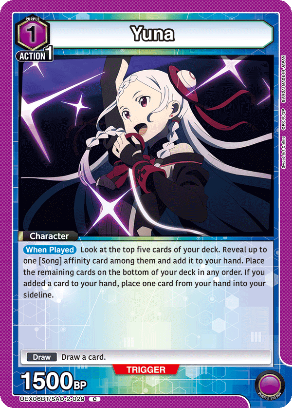Yuna UEX06BT/SAO-2-029